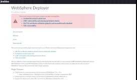 
							         WebSphere Deployer Plugin - Jenkins - Jenkins Wiki								  
							    