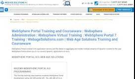 
							         WebSphere Portal Training and Courseware : Websphere ...								  
							    