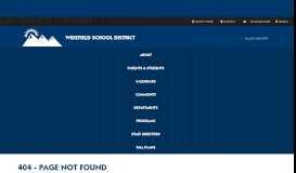 
							         Webster Elementary / Homepage - Widefield School District 3								  
							    
