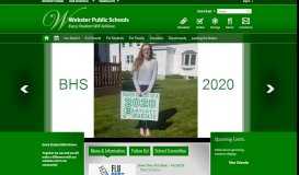 
							         Webster Public Schools / Homepage								  
							    