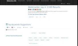 
							         Webtracker log in 1100 Results For Websites Listing								  
							    