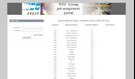 
							         WEC Group job assignment portal - Login								  
							    