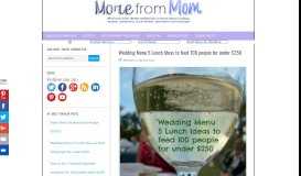 
							         Wedding Menu 5 Lunch Ideas to feed 100 people for ... - From Mom								  
							    