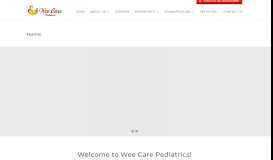 
							         Wee Care Pediatrics | Pediatric Clinic								  
							    