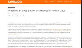 
							         Weekend Project: Set Up Safe Guest Wi-Fi with Linux | Linux.com ...								  
							    