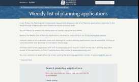
							         Weekly list of planning applications								  
							    