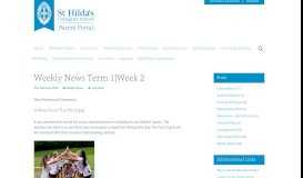 
							         Weekly News Term 1|Week 2 - Parents Portal - St Hilda's Collegiate ...								  
							    