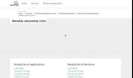 
							         Weekly planning lists - Search planning applications - Waltham Forest								  
							    