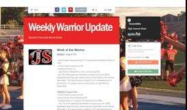 
							         Weekly Warrior Update | Smore Newsletters for Education								  
							    