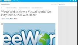 
							         WeeWorld is Now a Virtual World. Go Play with Other WeeMees.								  
							    