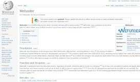 
							         Wefunder - Wikipedia								  
							    