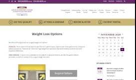 
							         Weight Loss Options | Saratoga Bariatric Center								  
							    
