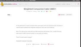 
							         Weighted Companion Cube CAKE!!: 7 Steps								  
							    