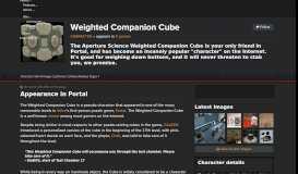 
							         Weighted Companion Cube (Character) - Giant Bomb								  
							    