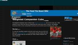 
							         Weighted Companion Cube | Feed The Beast Wiki | FANDOM ...								  
							    
