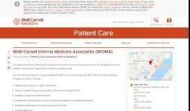 
							         Weill Cornell Internal Medicine Associates (WCIMA) | Weill Cornell ...								  
							    