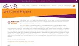 
							         Weill Cornell Medicine - OpenNotes								  
							    