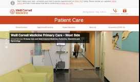 
							         Weill Cornell Medicine Primary Care - West Side | Weill Cornell ...								  
							    