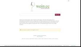 
							         wein.cc - Die Wein-Suchmaschine								  
							    