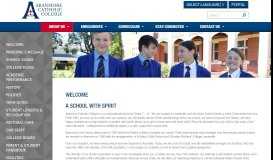 
							         welcome | About Us - Aranmore Catholic College								  
							    
