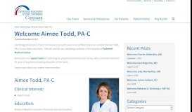 
							         Welcome Aimee Todd, PA-C to Cardiology Associates of East ...								  
							    