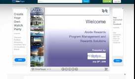 
							         Welcome Alside Rewards Program Management and ...								  
							    