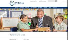 
							         Welcome and Login - Tyndale Christian School								  
							    