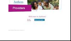 
							         Welcome Anthem Medicaid Providers | Anthem								  
							    