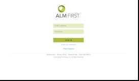 
							         Welcome Back - ALMFirst Client Portal								  
							    