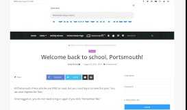 
							         Welcome back to school, Portsmouth! - Portsmouth Press								  
							    