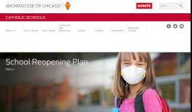
							         Welcome - Catholic Schools - Archdiocese of Chicago								  
							    