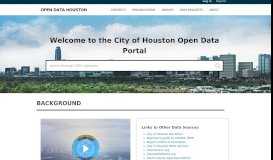 
							         Welcome - City of Houston Open Data Portal								  
							    