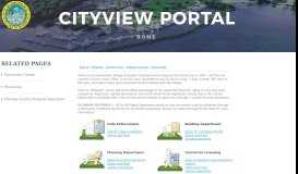 
							         Welcome - CityView Portal								  
							    