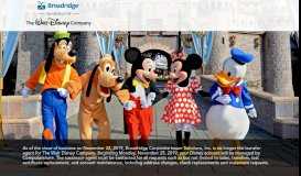 
							         Welcome Disney Shareholders - Broadridge Corporate Issuer ...								  
							    