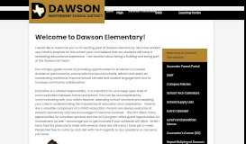
							         Welcome – Elementary School – Dawson Independent School District								  
							    