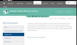 
							         Welcome Employees / Employee Portal - Hendry County Schools								  
							    