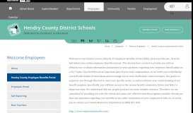 
							         Welcome Employees / Hendry County Employee Benefits Portal								  
							    