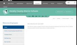 
							         Welcome Employees / Home - Hendry County Schools								  
							    