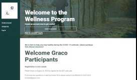 
							         Welcome Graco Participants! - Wellness Portal | Powered By ...								  
							    