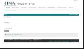 
							         Welcome - HMA - Provider Portal - Hawaii Mainland Administrators								  
							    