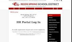 
							         Welcome – Human Resources – Reeds Spring School District								  
							    