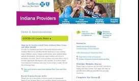 
							         Welcome | Indiana Providers - Anthem BCBS - Anthem Medicaid ...								  
							    