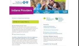 
							         Welcome | Indiana Providers - Anthem BCBS								  
							    