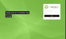 
							         Welcome - It Works! Pay Portal								  
							    