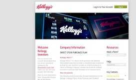 
							         Welcome Kellogg Investors - Broadridge Corporate Issuer Solutions, Inc								  
							    