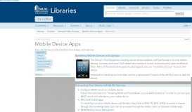 
							         Welcome - Mobile Device Apps - Guides at Medical ... - MUSC Library								  
							    