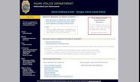 
							         Welcome - MPD Alarm Ordinance Unit Guest Portal - City of Miami								  
							    