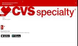 
							         Welcome new patients - CVS Specialty								  
							    