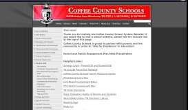 
							         Welcome! | Parent Info | Welcome to Coffee County Schools								  
							    