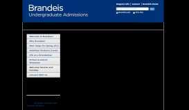 
							         Welcome Parents | Undergraduate Admissions | Brandeis University								  
							    